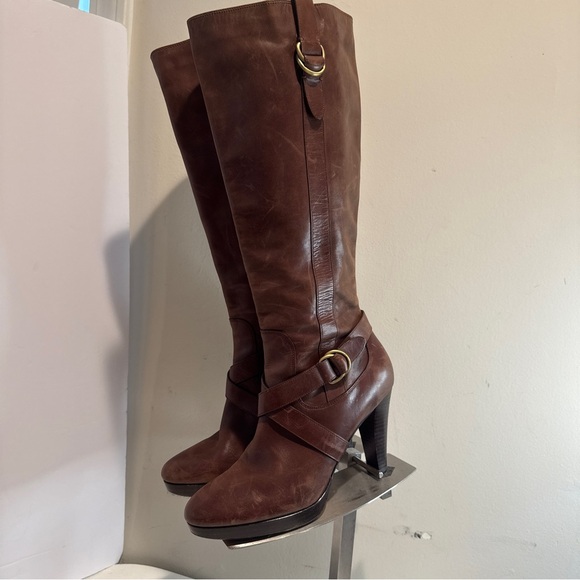 Cole Haan Air Courtney Leather Upper Brown Women's Boots size 10 - Picture 1 of 10